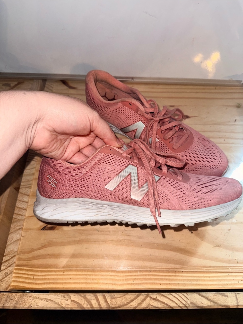 New Balance Women's Dusty Pink Lightweight Sneaker - Picture 2 of 3